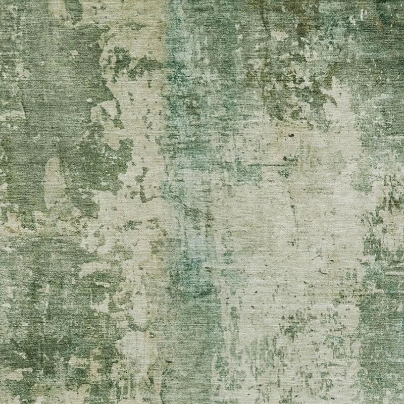 5' X 8' Green And Sage Abstract Washable Indoor Outdoor Area Rug Homeroots Outdoor