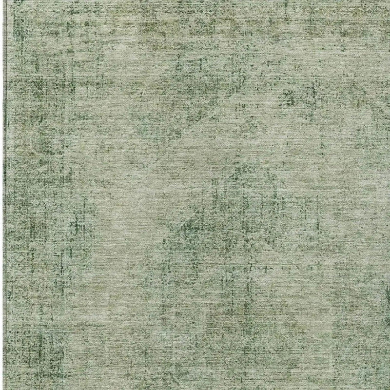5' X 8' Green And Sage Oriental Washable Indoor Outdoor Area Rug Homeroots Outdoor