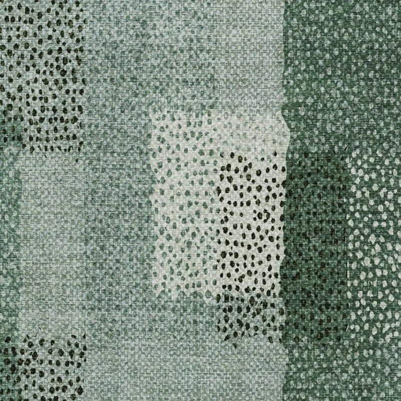 5' X 8' Green And Silver Abstract Washable Indoor Outdoor Area Rug Homeroots Outdoor