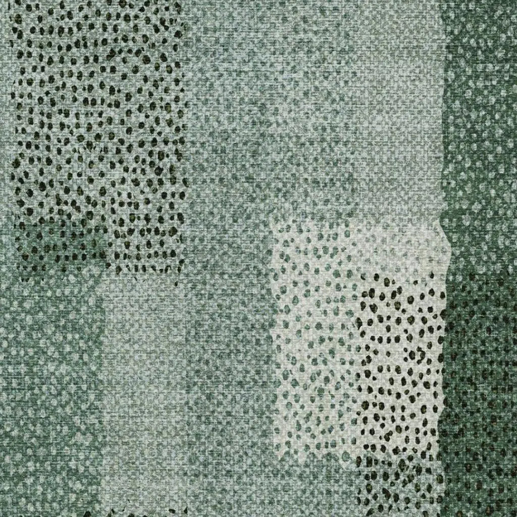 5' X 8' Green And Silver Abstract Washable Indoor Outdoor Area Rug Homeroots Outdoor