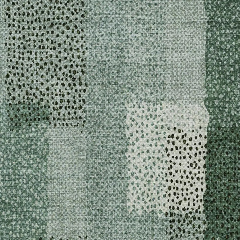 5' X 8' Green And Silver Abstract Washable Indoor Outdoor Area Rug Homeroots Outdoor