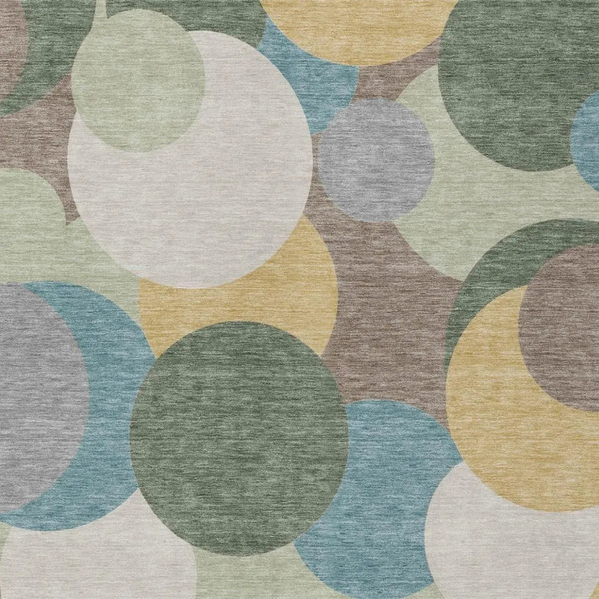 5' X 8' Green And Teal Blue Geometric Washable Indoor Outdoor Area Rug Homeroots Outdoor