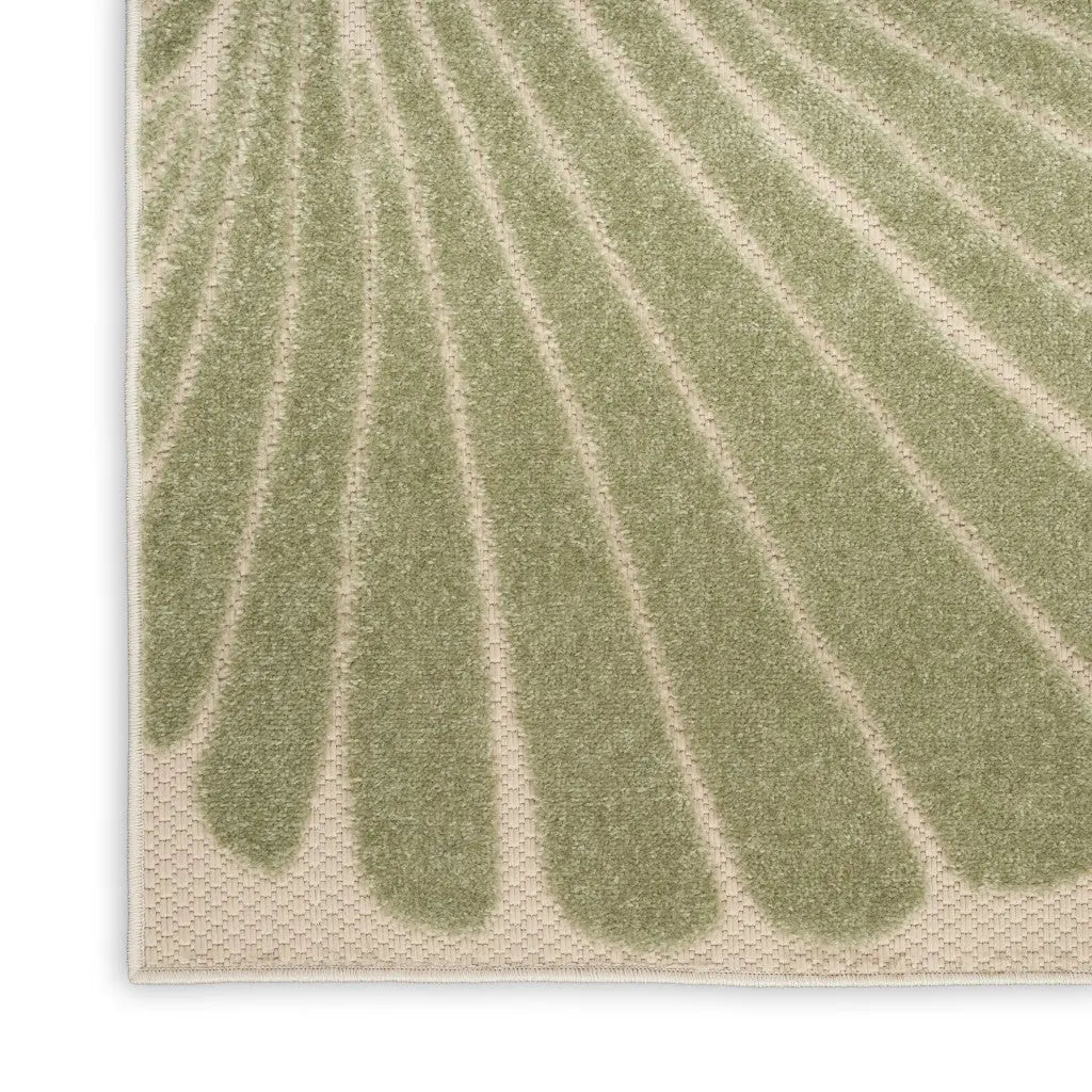 5' X 8' Green Yellow And Blue Starfish Indoor Outdoor Area Rug Homeroots Outdoor