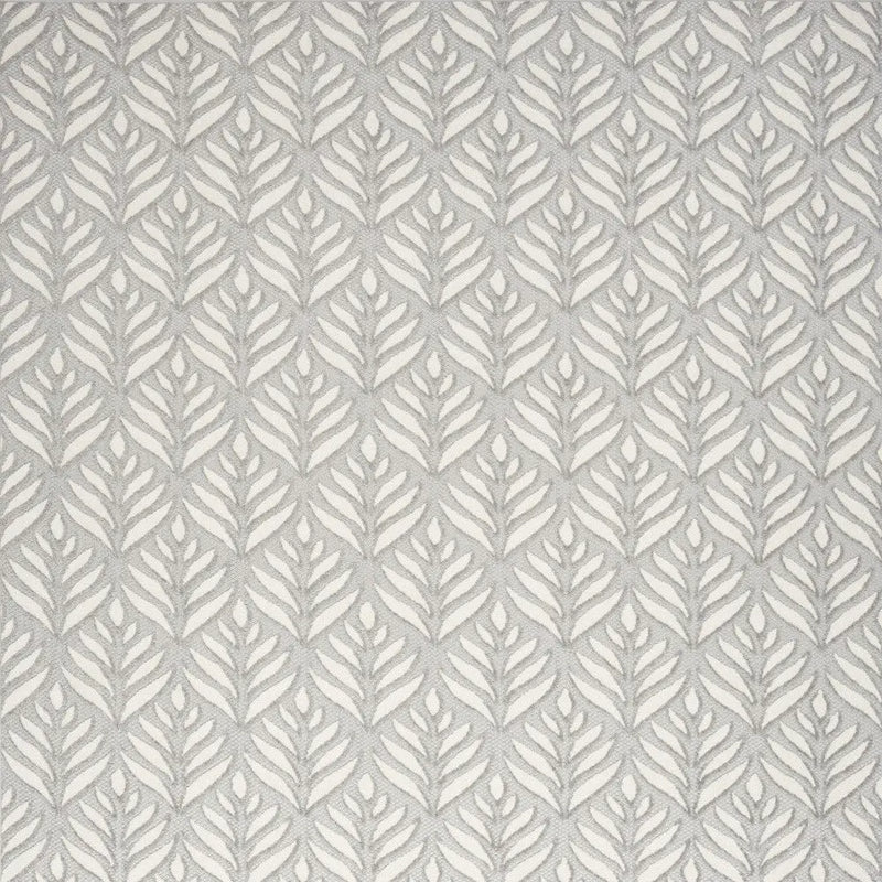 5' X 8' Grey Floral Stain Resistant Non Skid Area Rug Homeroots Outdoor