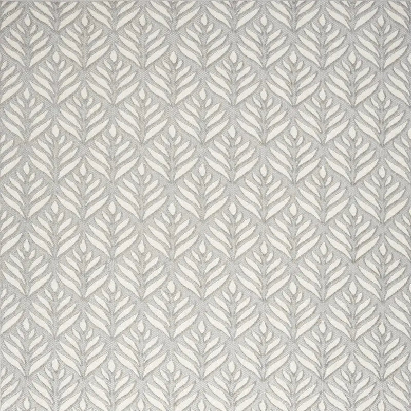 5' X 8' Grey Floral Stain Resistant Non Skid Area Rug Homeroots Outdoor