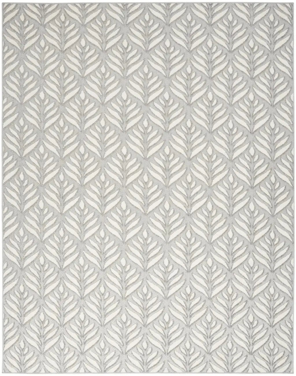 5' X 8' Grey Floral Stain Resistant Non Skid Area Rug Homeroots Outdoor