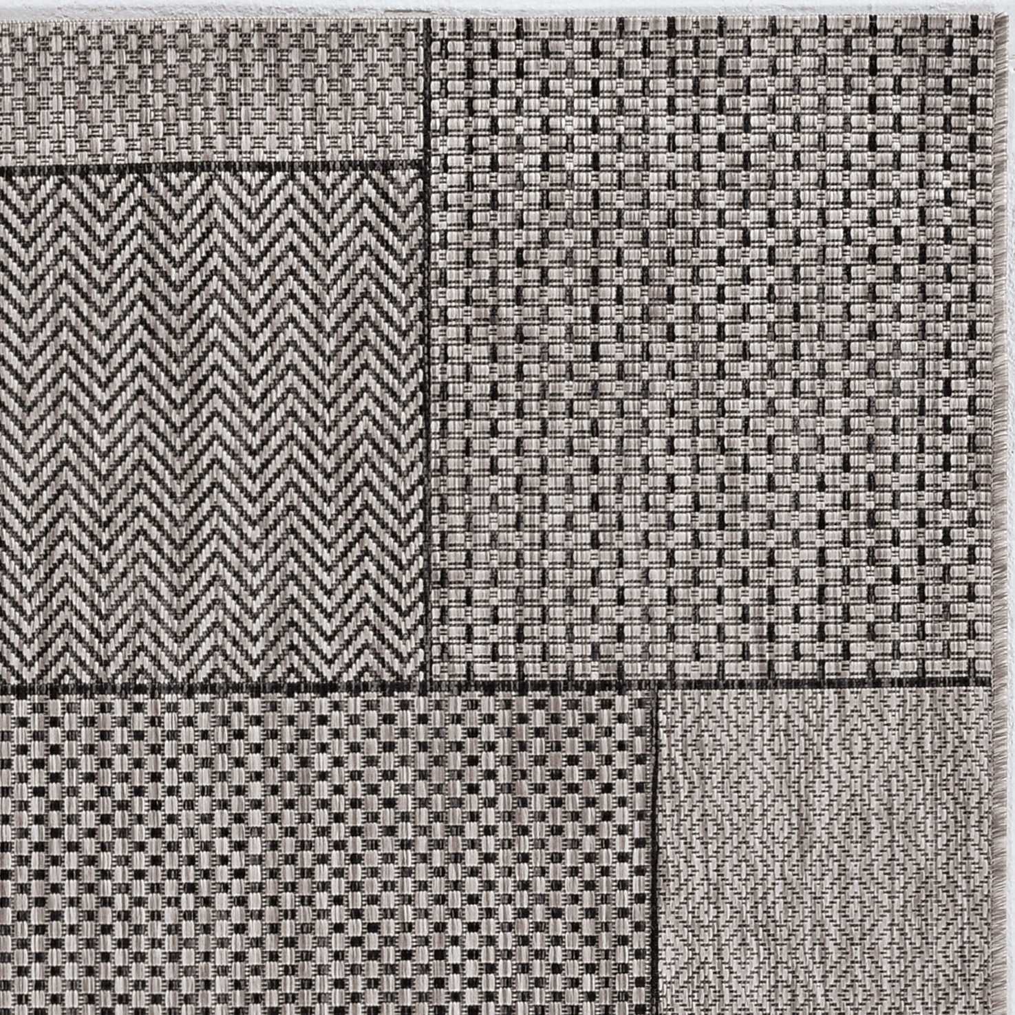 5' X 8' Grey Geometric Patterns Area Rug Homeroots Outdoor