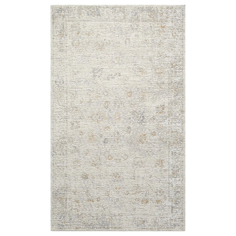 5' X 8' Ivory And Beige Abstract Area Rug Homeroots Home Decor
