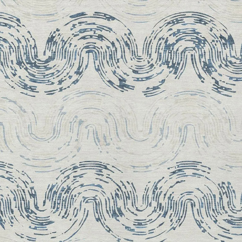 5' X 8' Ivory And Beige Abstract Washable Indoor Outdoor Area Rug Homeroots Outdoor