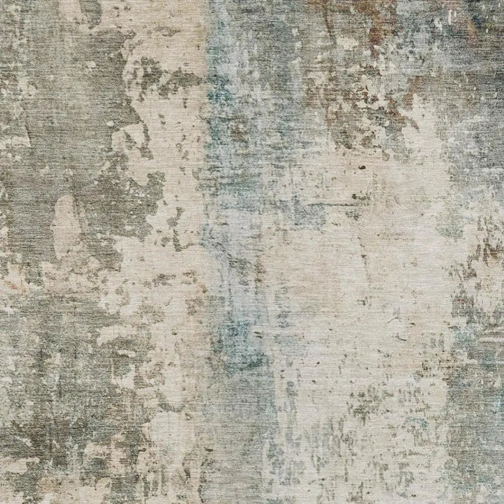 5' X 8' Ivory And Beige Abstract Washable Indoor Outdoor Area Rug Homeroots Outdoor