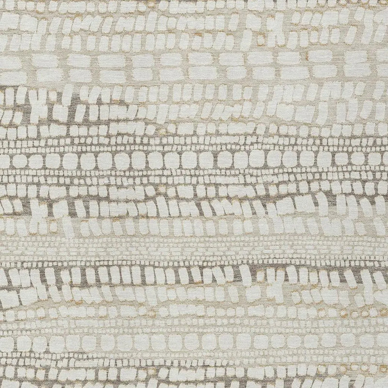 5' X 8' Ivory And Beige Abstract Washable Indoor Outdoor Area Rug Homeroots Outdoor