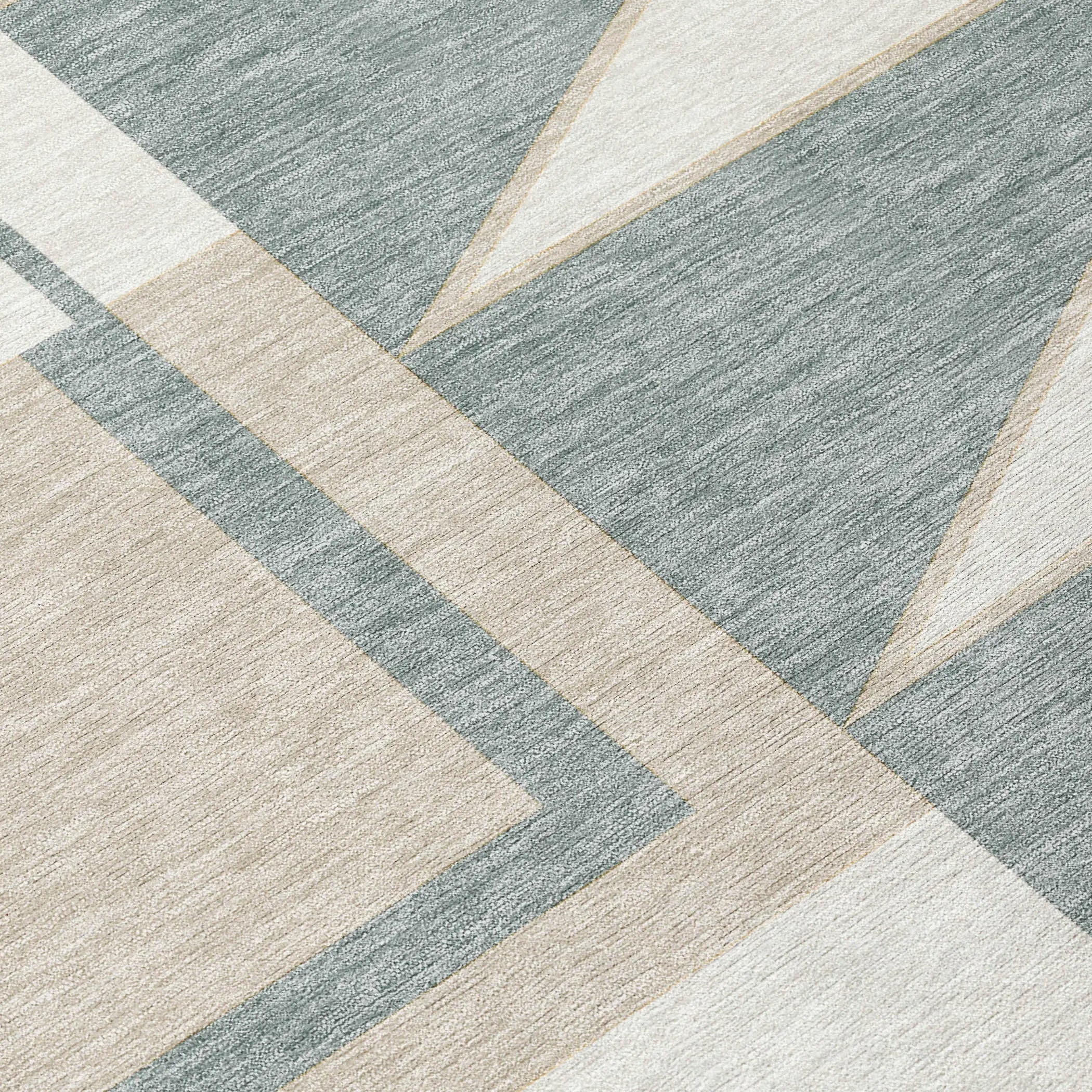 5' X 8' Ivory And Beige Geometric Washable Indoor Outdoor Area Rug Homeroots Outdoor