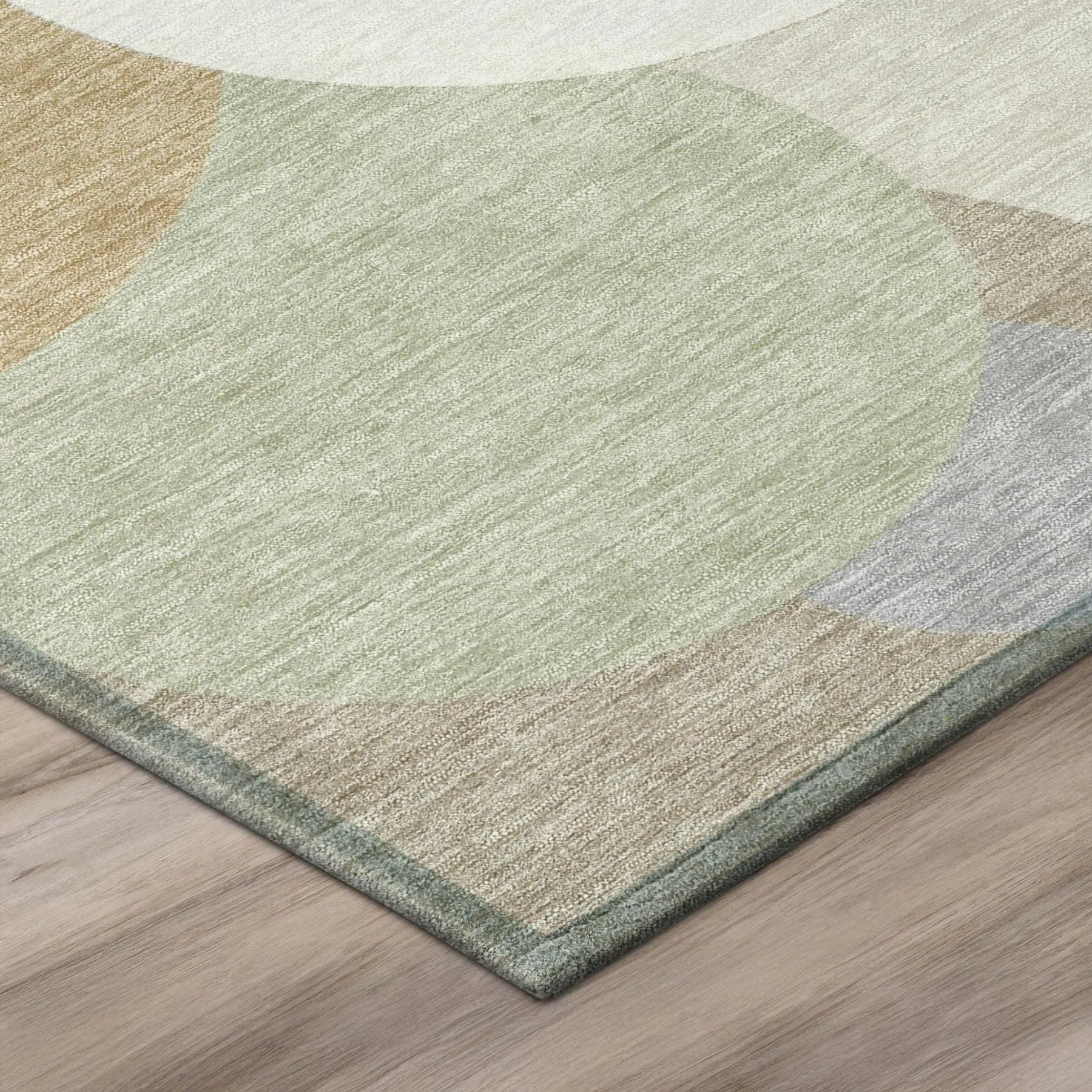 5' X 8' Ivory And Beige Geometric Washable Indoor Outdoor Area Rug Homeroots Outdoor
