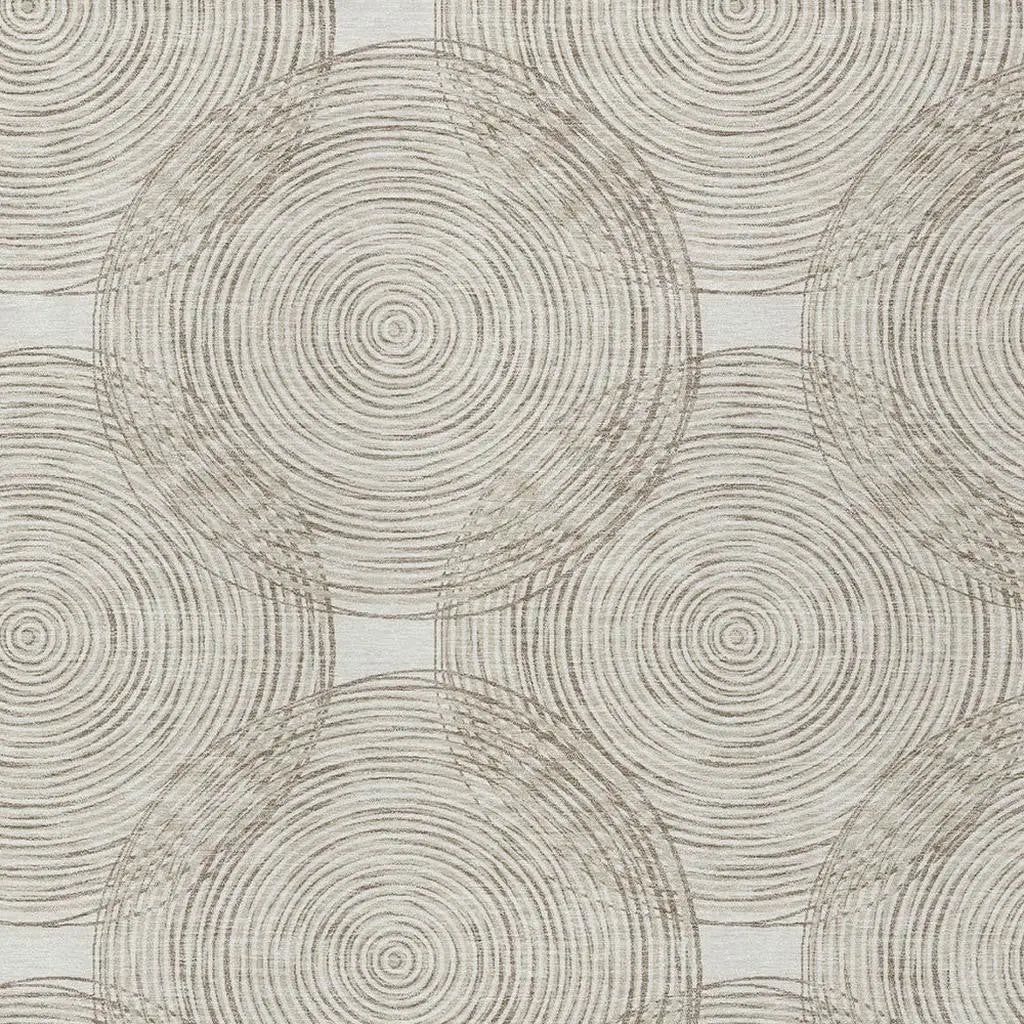 5' X 8' Ivory And Beige Geometric Washable Indoor Outdoor Area Rug Homeroots Outdoor