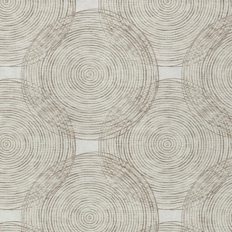 5' X 8' Ivory And Beige Geometric Washable Indoor Outdoor Area Rug Homeroots Outdoor