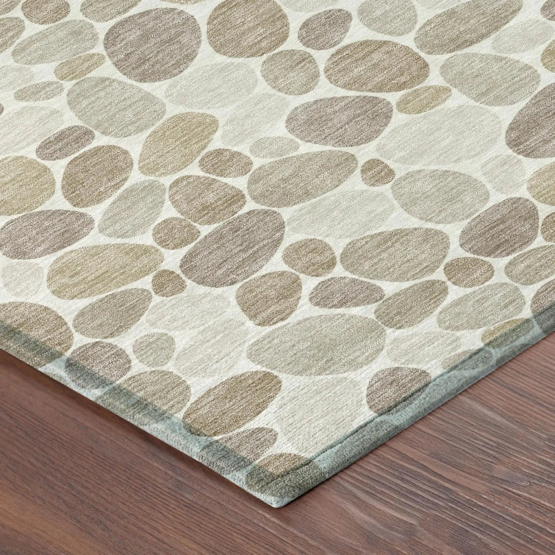 5' X 8' Ivory And Beige Geometric Washable Indoor Outdoor Area Rug Homeroots Outdoor
