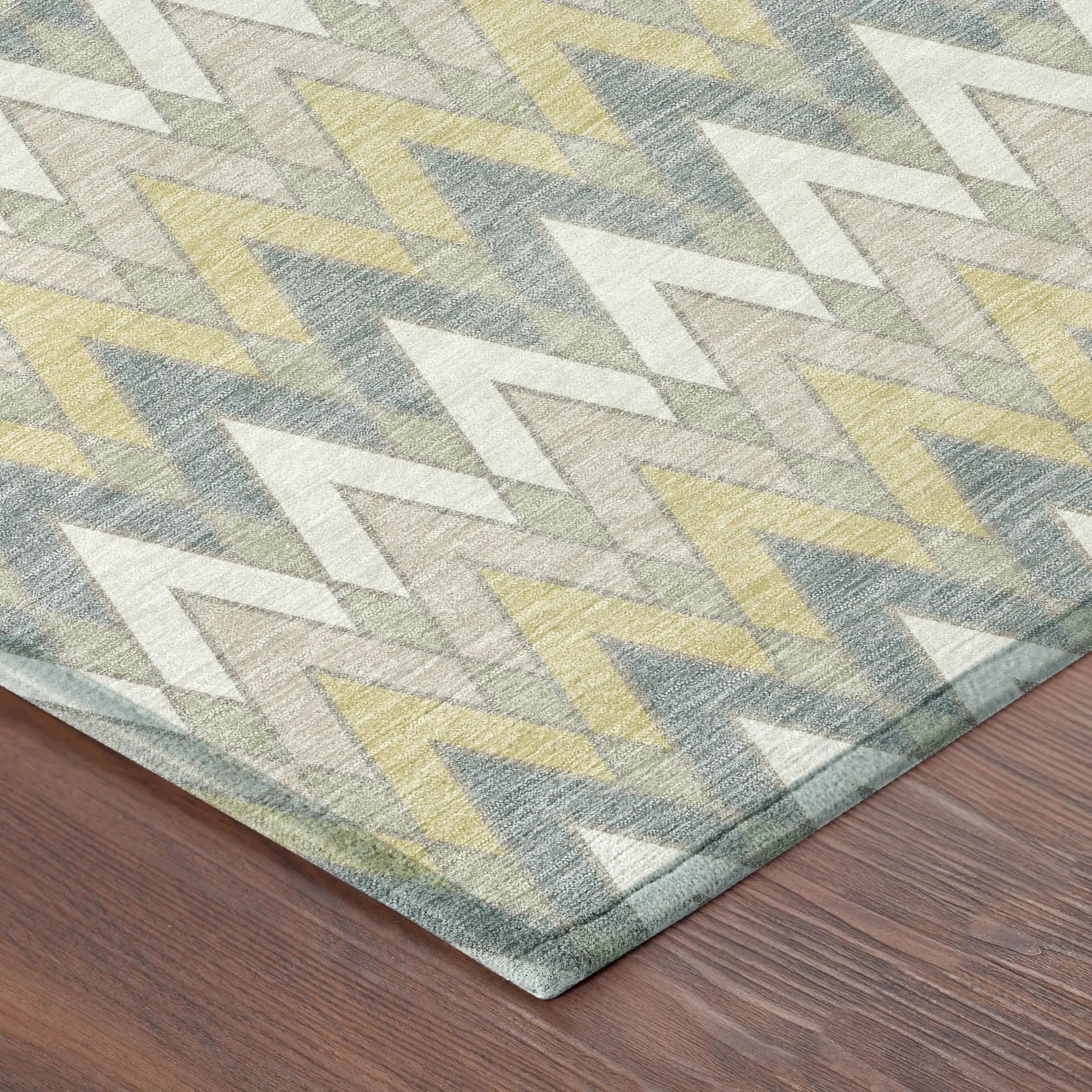 5' X 8' Ivory And Beige Geometric Washable Indoor Outdoor Area Rug Homeroots Outdoor