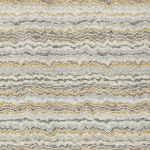 5' X 8' Ivory And Beige Striped Washable Indoor Outdoor Area Rug Homeroots Outdoor