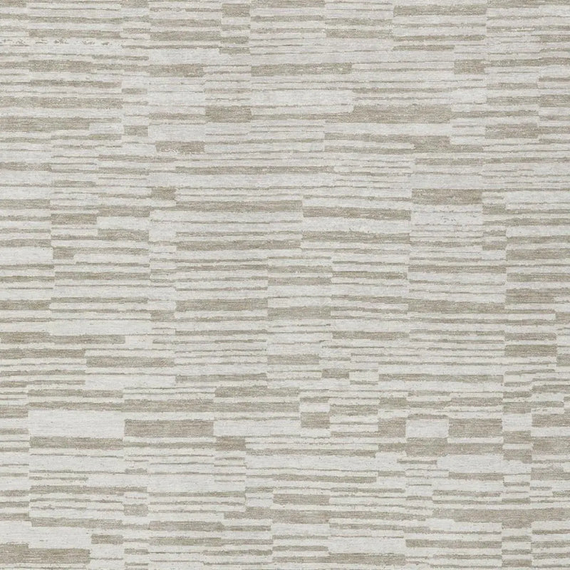 5' X 8' Ivory And Beige Striped Washable Indoor Outdoor Area Rug Homeroots Outdoor
