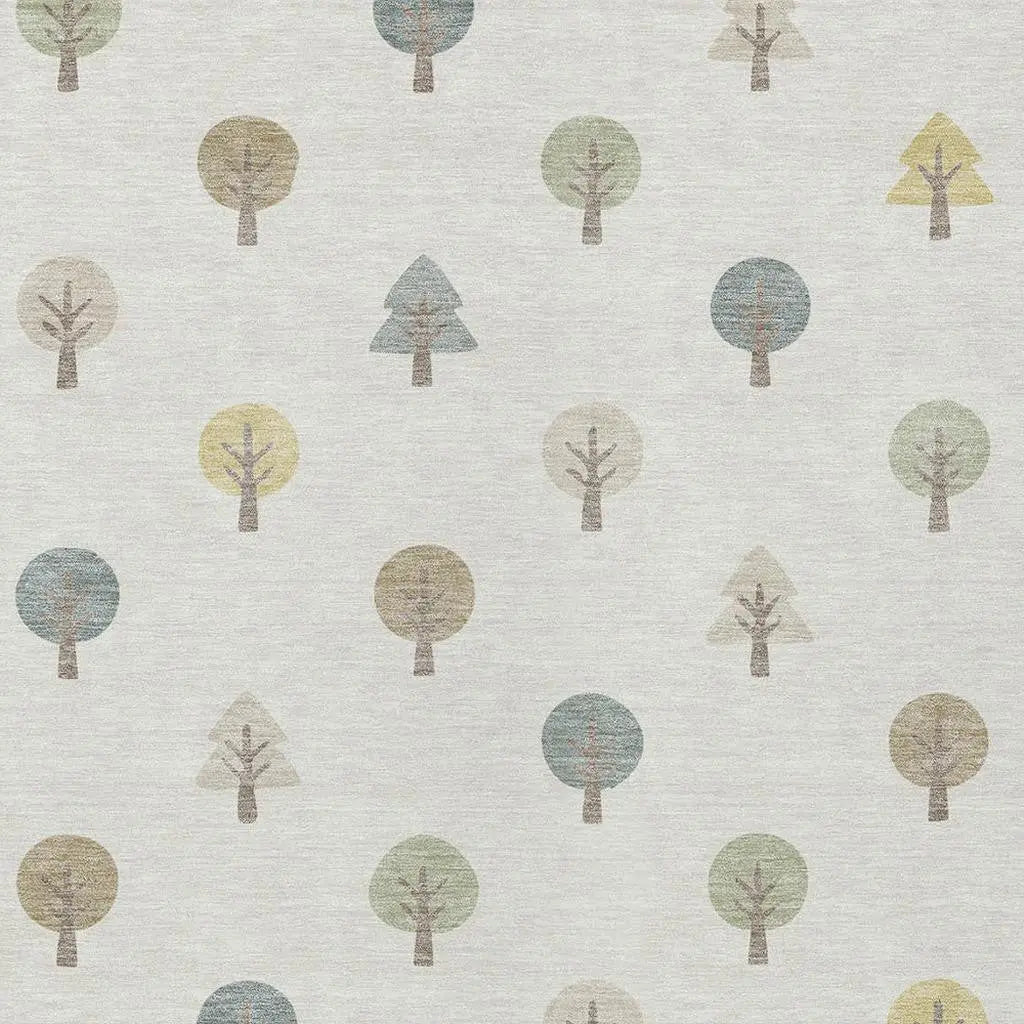 5' X 8' Ivory And Brown Geometric Washable Indoor Outdoor Area Rug Homeroots Outdoor