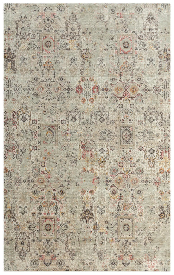 5' X 8' Ivory And Brown New Zealand Lambs Wool Oriental Hand Carved Handmade Area Rug Homeroots Home Decor
