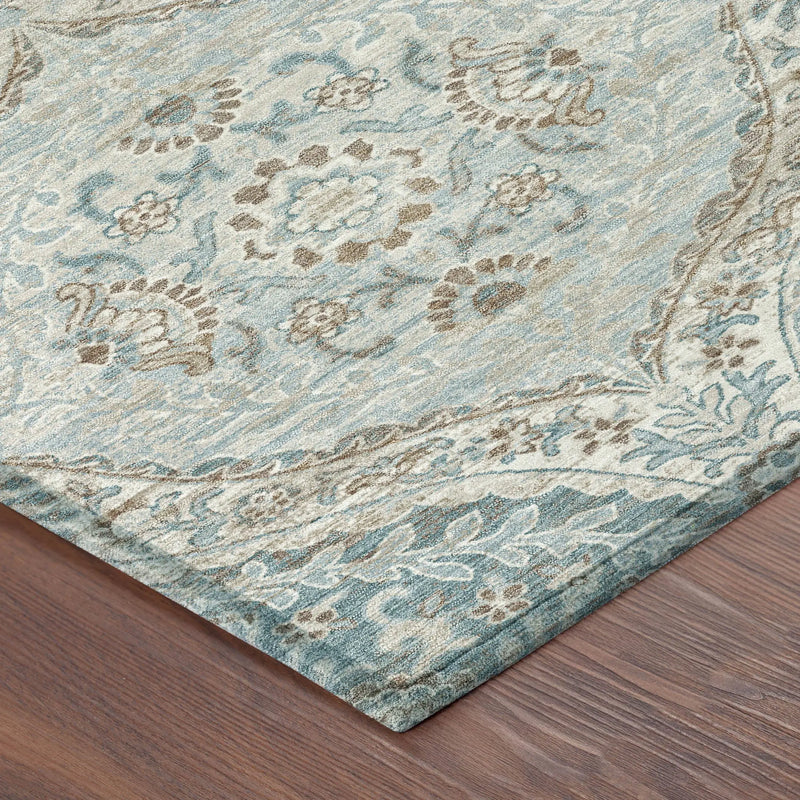 5' X 8' Ivory And Brown Ogee Washable Indoor Outdoor Area Rug Homeroots Outdoor