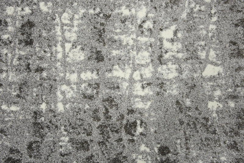 5' X 8' Ivory And Gray Abstract Area Rug Homeroots Home Decor