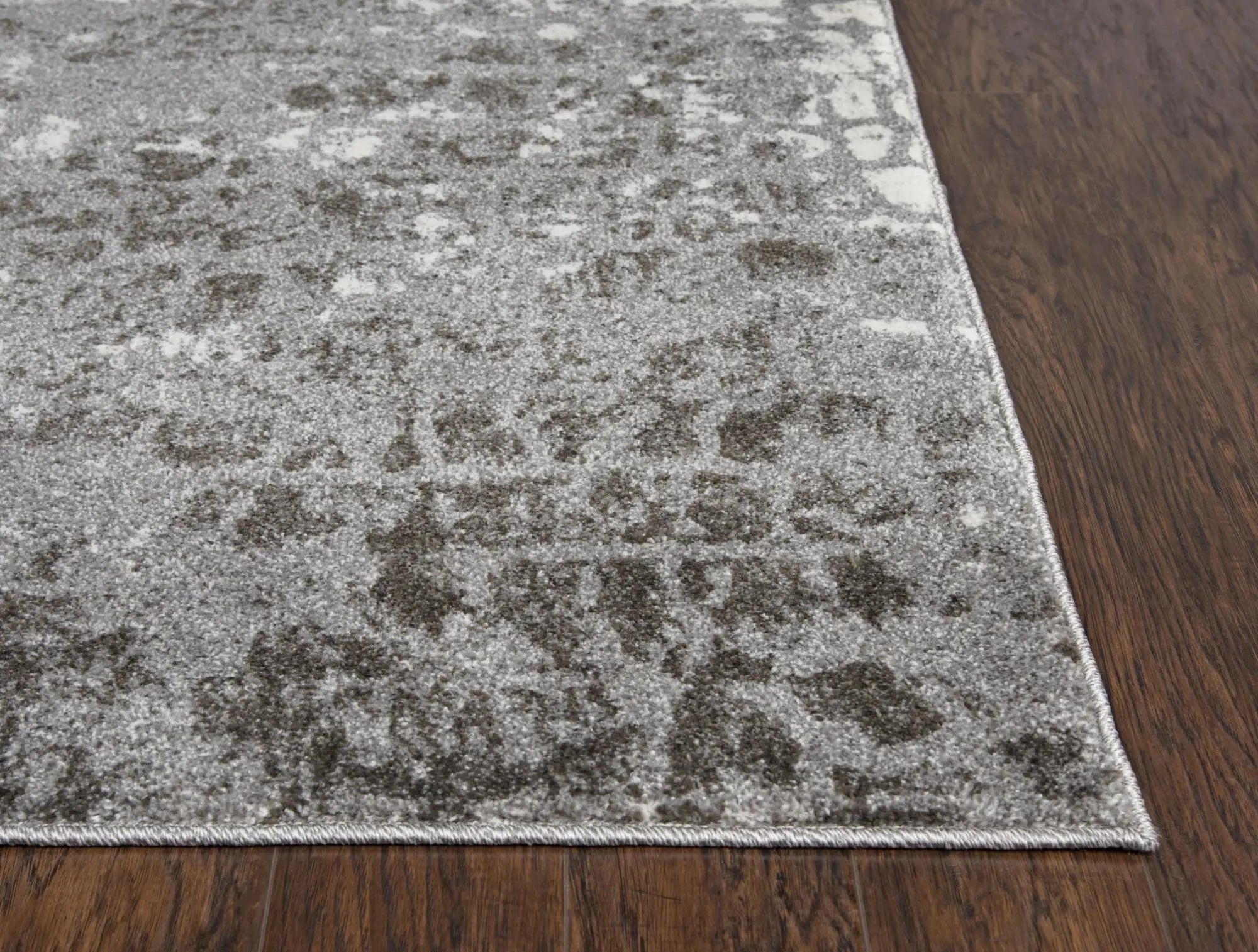5' X 8' Ivory And Gray Abstract Area Rug Homeroots Home Decor