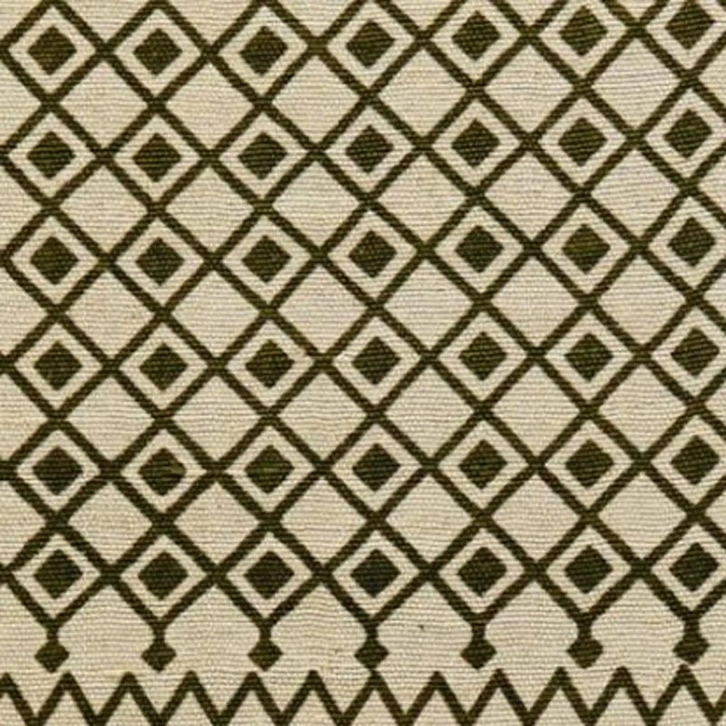 5' X 8' Ivory And Green Argyle Hand Woven Area Rug Homeroots Home Decor