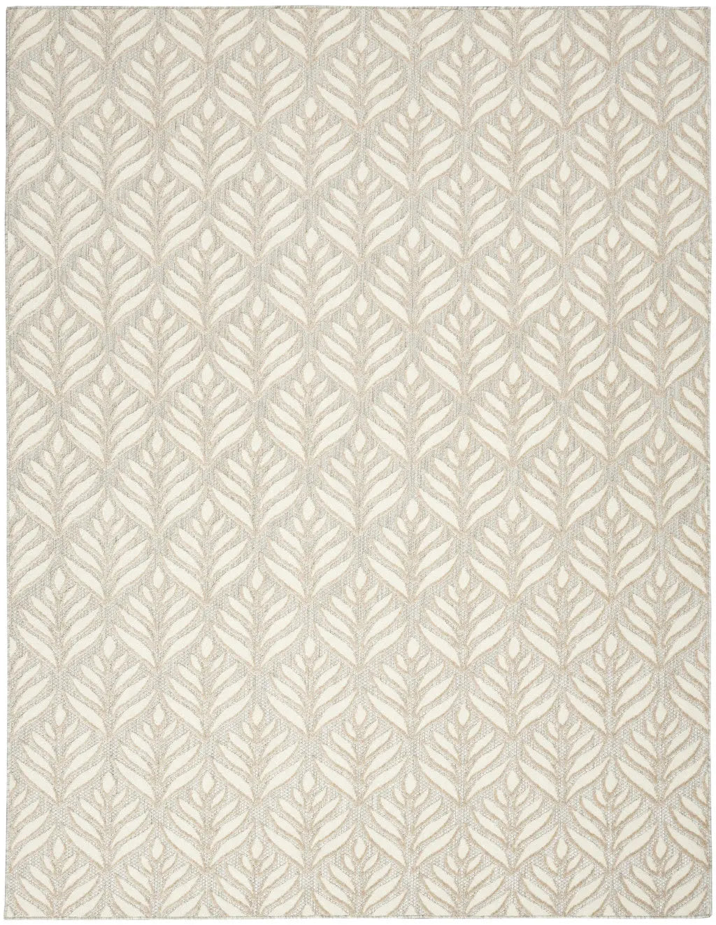 5' X 8' Ivory And Grey Floral Stain Resistant Non Skid Area Rug Homeroots Outdoor