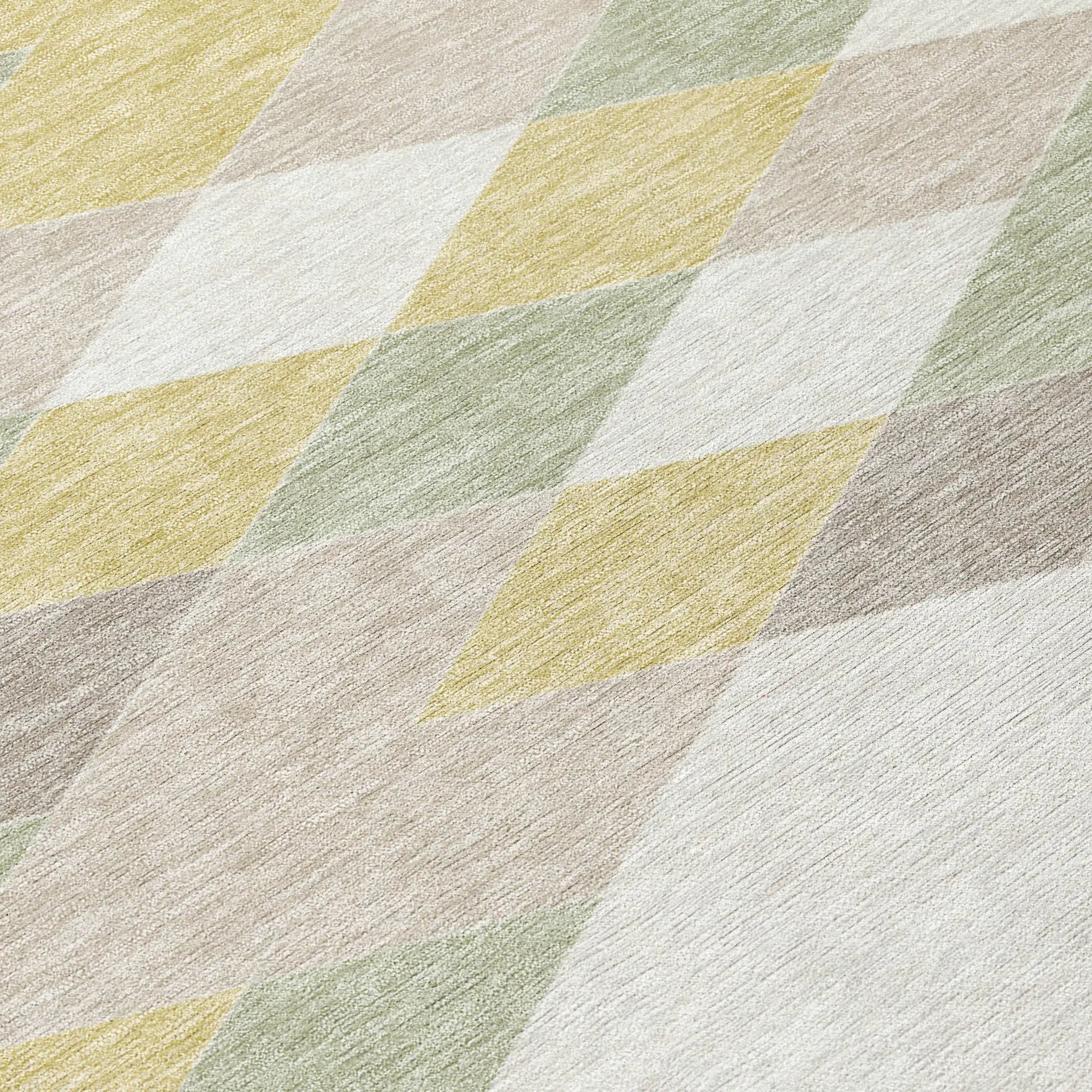 5' X 8' Ivory And Khaki Geometric Washable Indoor Outdoor Area Rug Homeroots Outdoor
