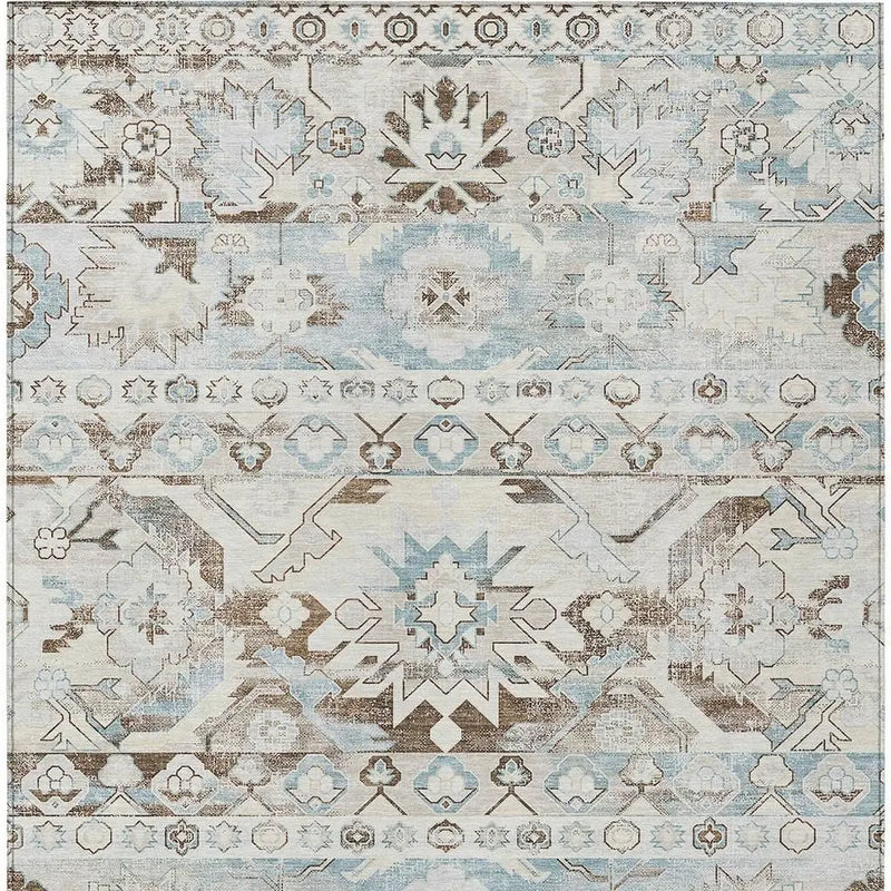 5' X 8' Ivory And Linen Cactus Washable Indoor Outdoor Area Rug Homeroots Outdoor