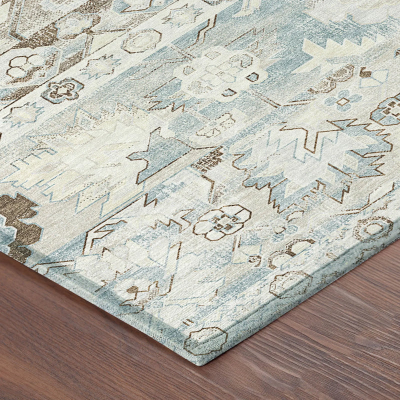 5' X 8' Ivory And Linen Cactus Washable Indoor Outdoor Area Rug Homeroots Outdoor