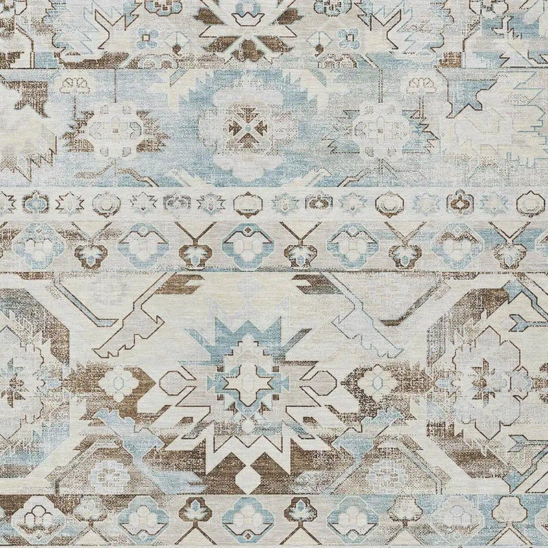 5' X 8' Ivory And Linen Cactus Washable Indoor Outdoor Area Rug Homeroots Outdoor