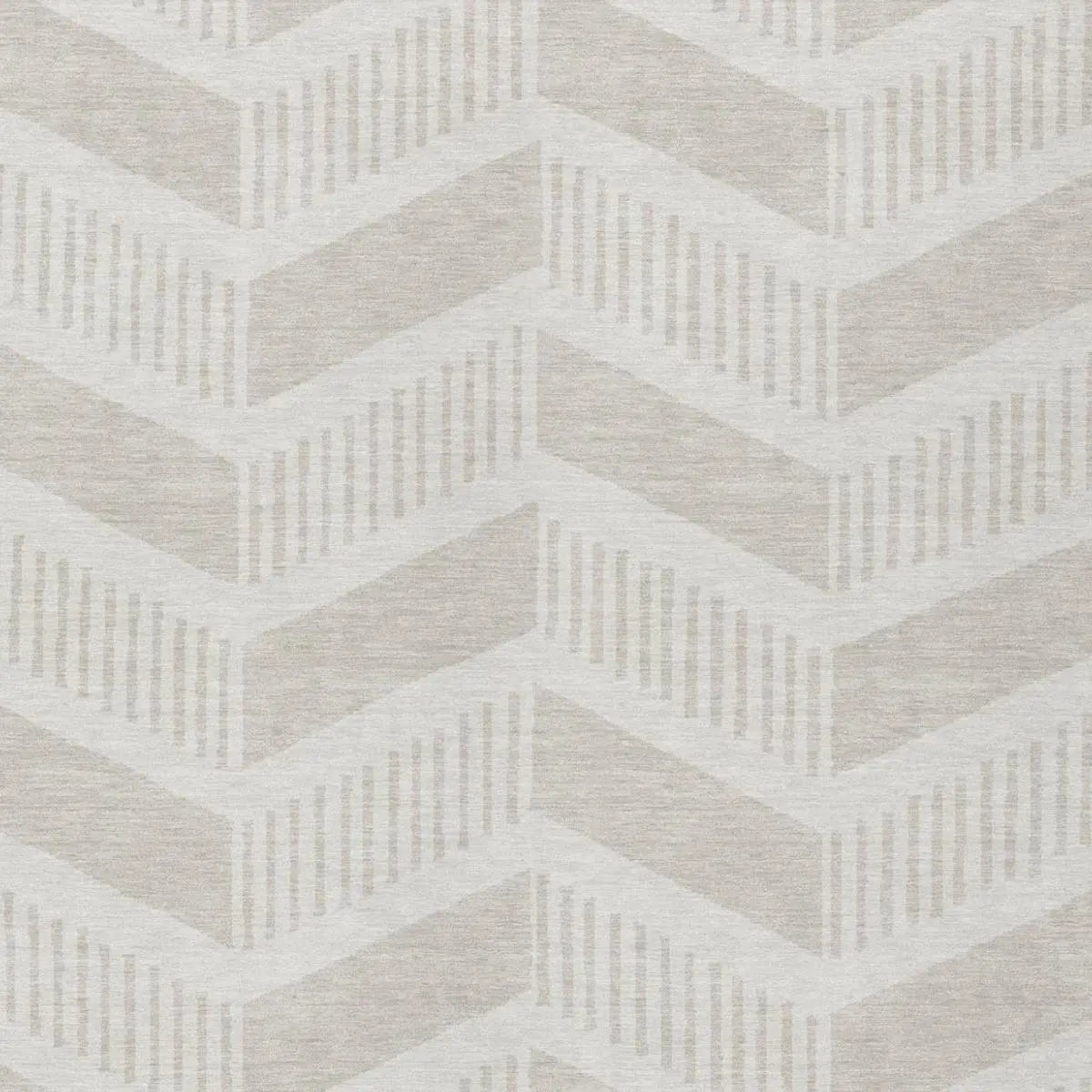 5' X 8' Ivory And Linen Geometric Washable Indoor Outdoor Area Rug Homeroots Outdoor