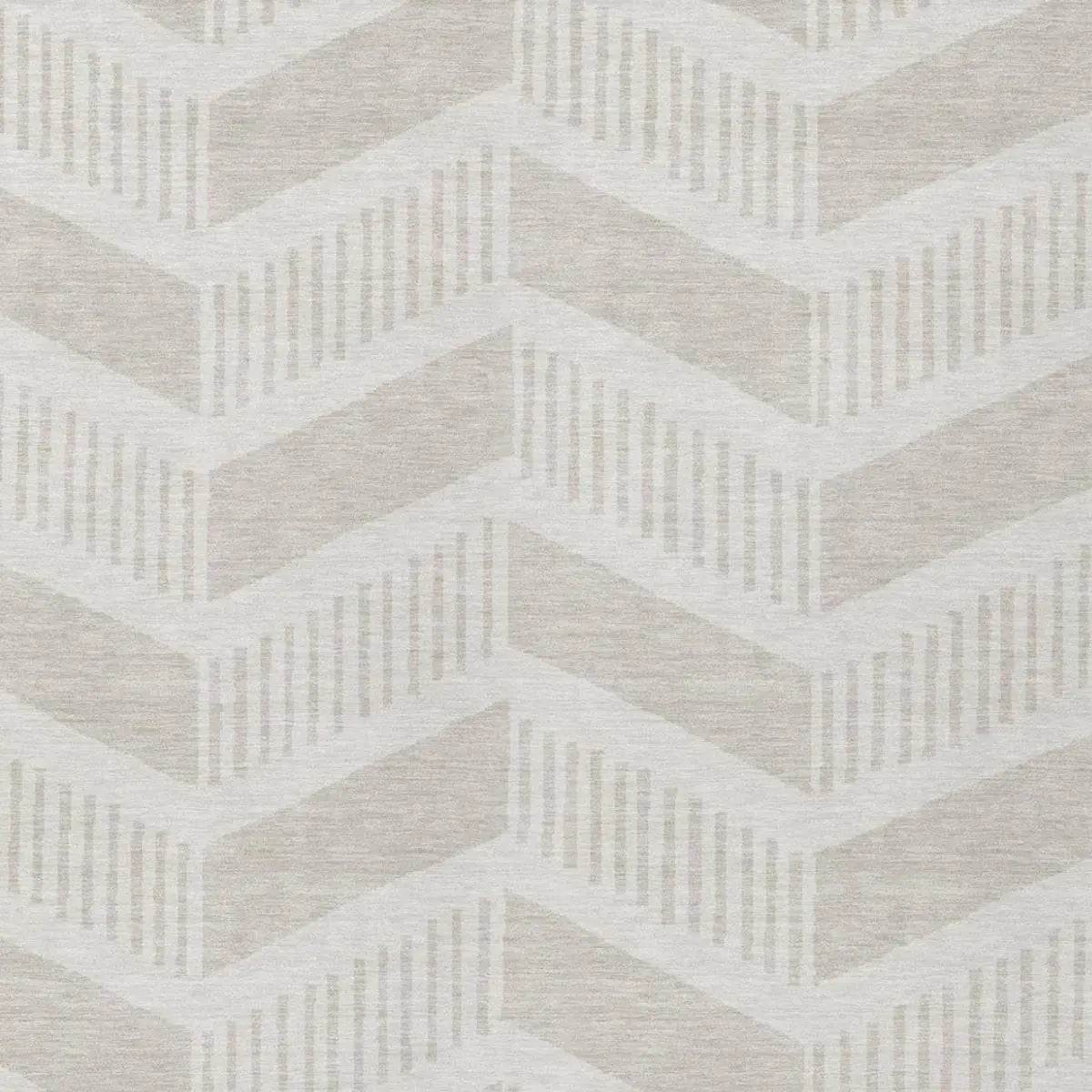 5' X 8' Ivory And Linen Geometric Washable Indoor Outdoor Area Rug Homeroots Outdoor