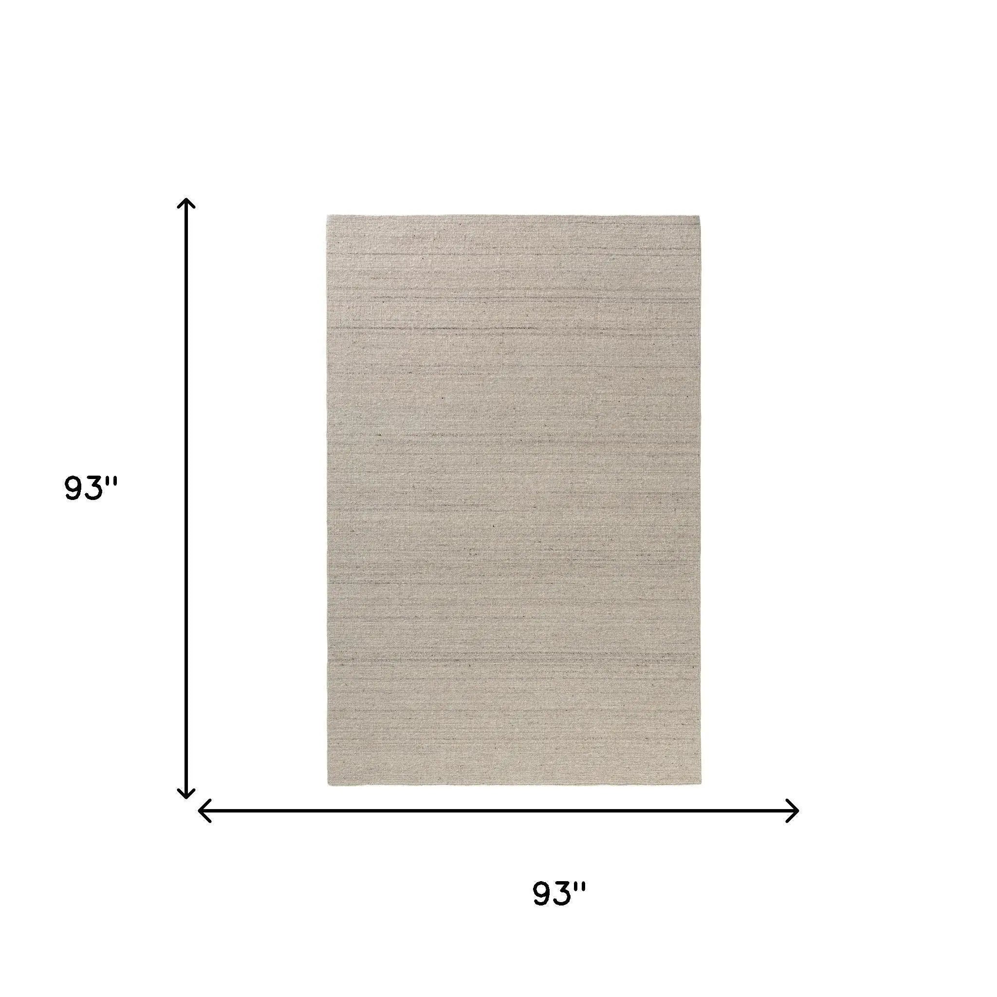 5' X 8' Ivory And Off White Wool Hand Knotted Area Rug Homeroots Home Decor