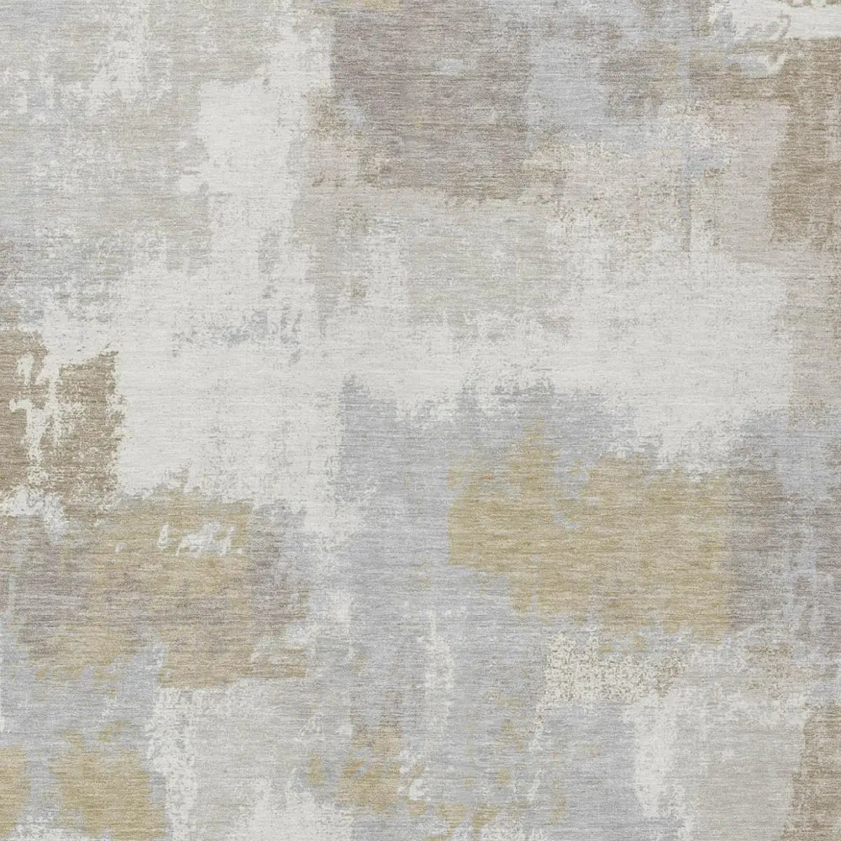 5' X 8' Ivory And Silver Abstract Washable Indoor Outdoor Area Rug Homeroots Outdoor