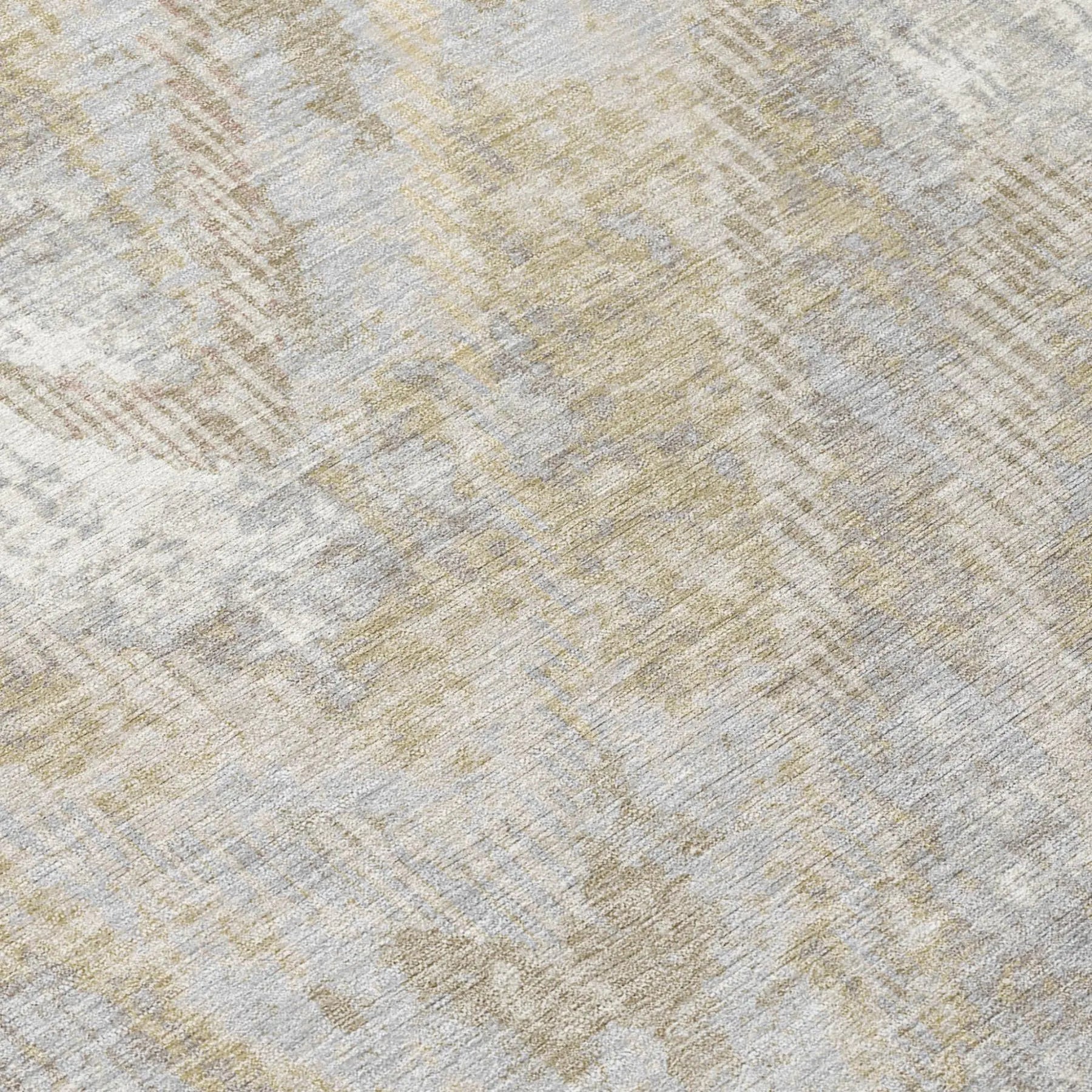 5' X 8' Ivory And Silver Abstract Washable Indoor Outdoor Area Rug Homeroots Outdoor