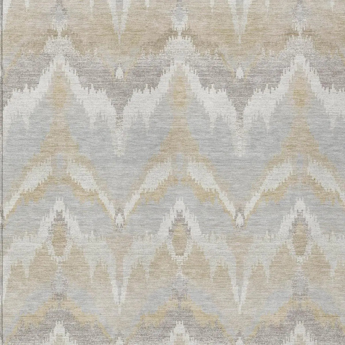 5' X 8' Ivory And Silver Abstract Washable Indoor Outdoor Area Rug Homeroots Outdoor