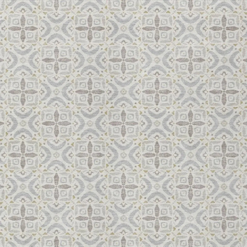 5' X 8' Ivory And Silver Geometric Washable Indoor Outdoor Area Rug Homeroots Outdoor