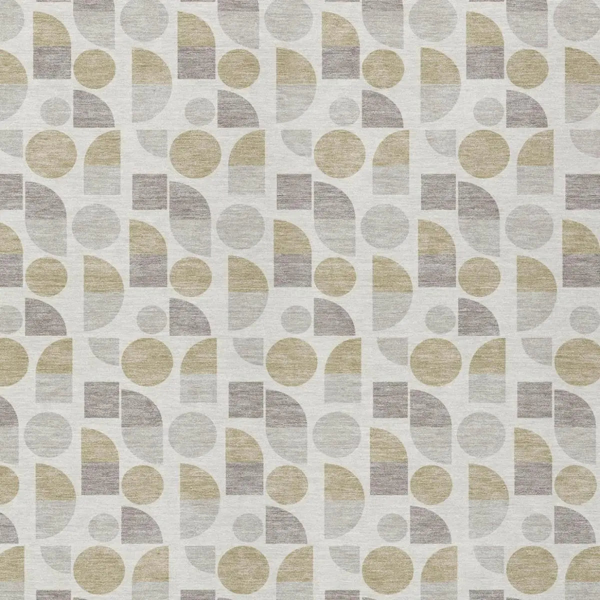 5' X 8' Ivory And Silver Geometric Washable Indoor Outdoor Area Rug Homeroots Outdoor