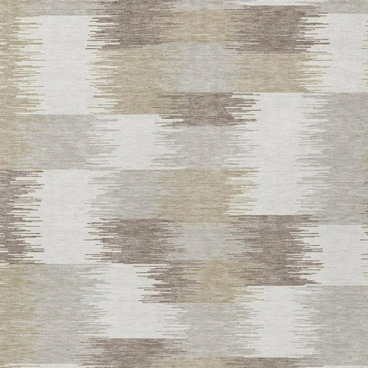 5' X 8' Ivory And Silver Geometric Washable Indoor Outdoor Area Rug Homeroots Outdoor