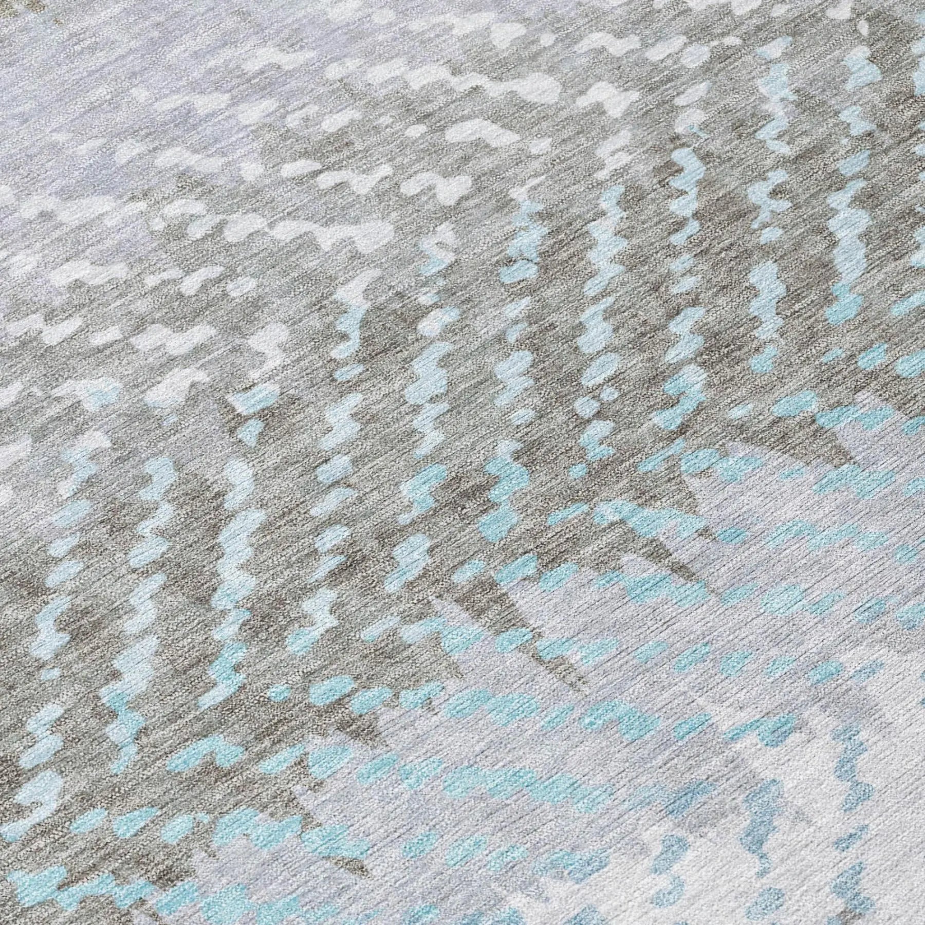 5' X 8' Ivory And Taupe Striped Washable Indoor Outdoor Area Rug Homeroots Outdoor