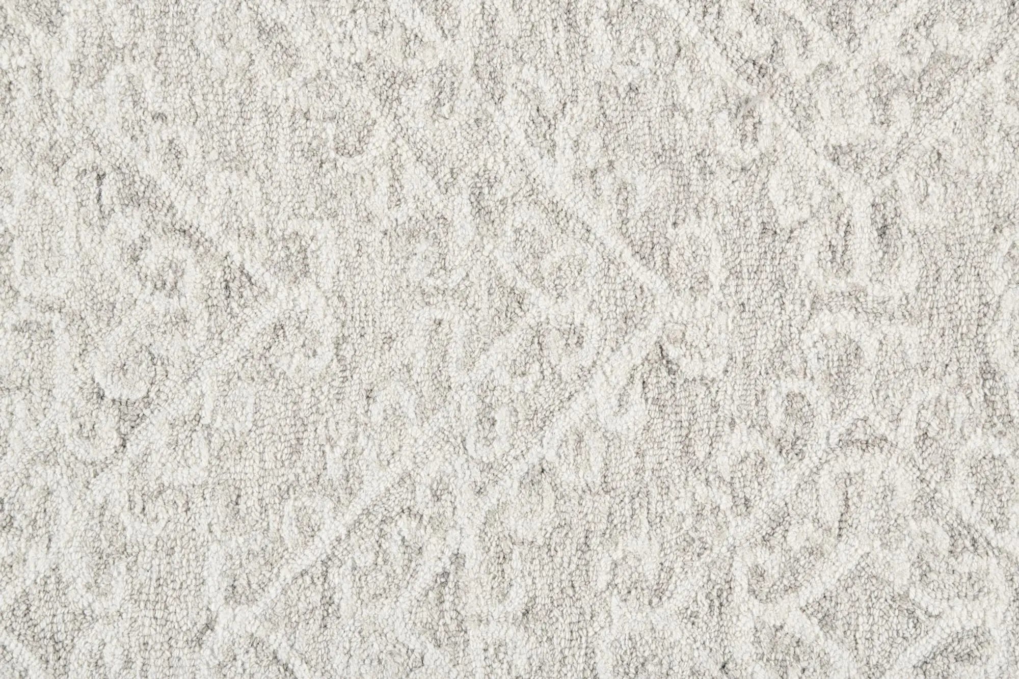 5' X 8' Ivory Gray And Taupe Wool Chevron Hand Tufted Area Rug Homeroots Home Decor