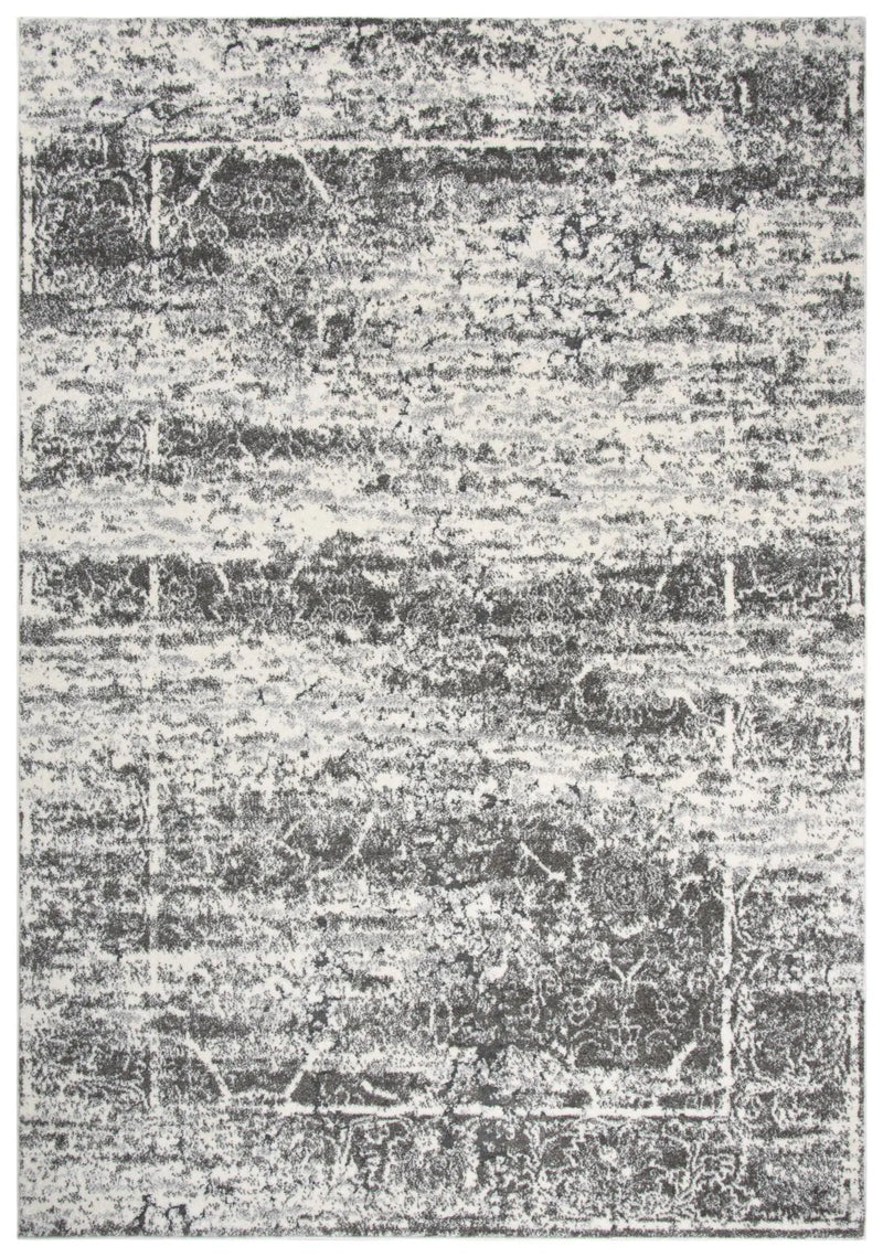 5' X 8' Ivory Silver And Taupe Abstract Area Rug Homeroots Home Decor