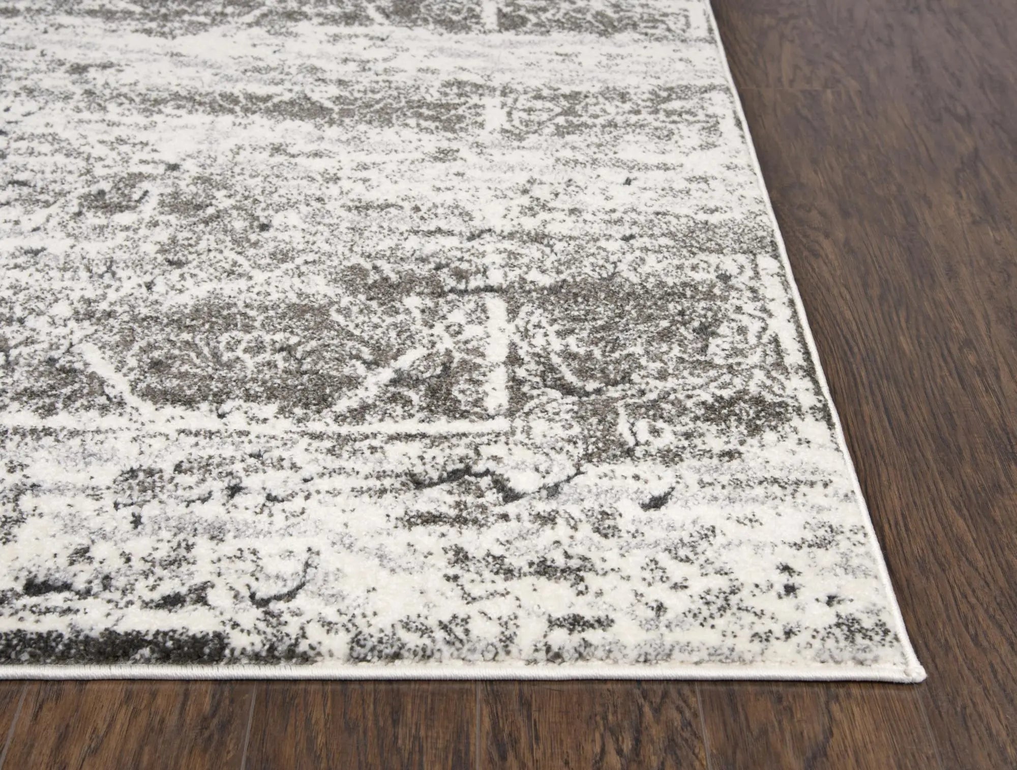 5' X 8' Ivory Silver And Taupe Abstract Area Rug Homeroots Home Decor
