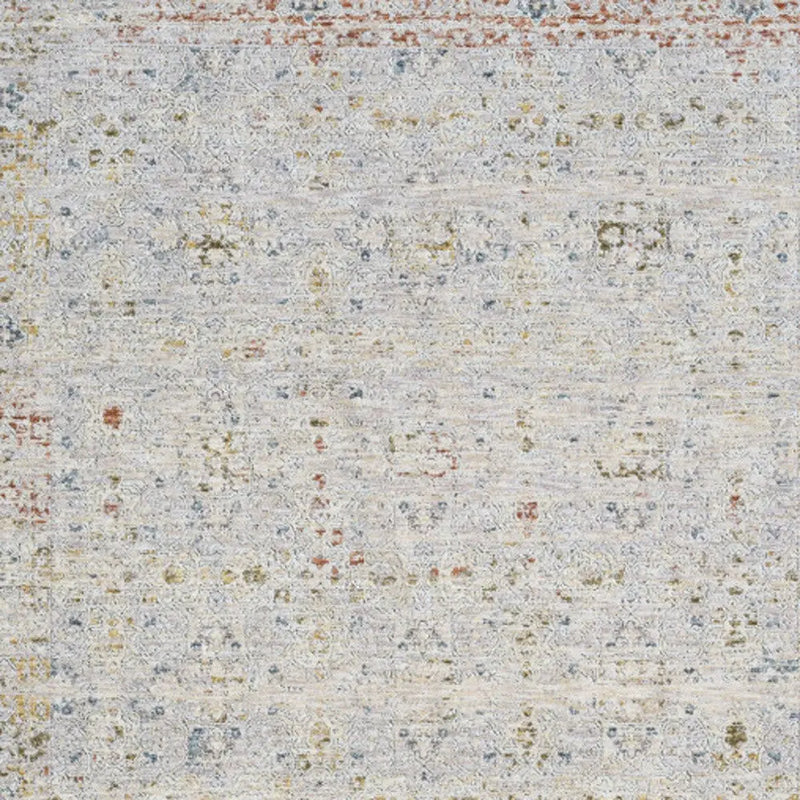 5' X 8' Ivory and Blue Floral Area Rug Homeroots Home Decor