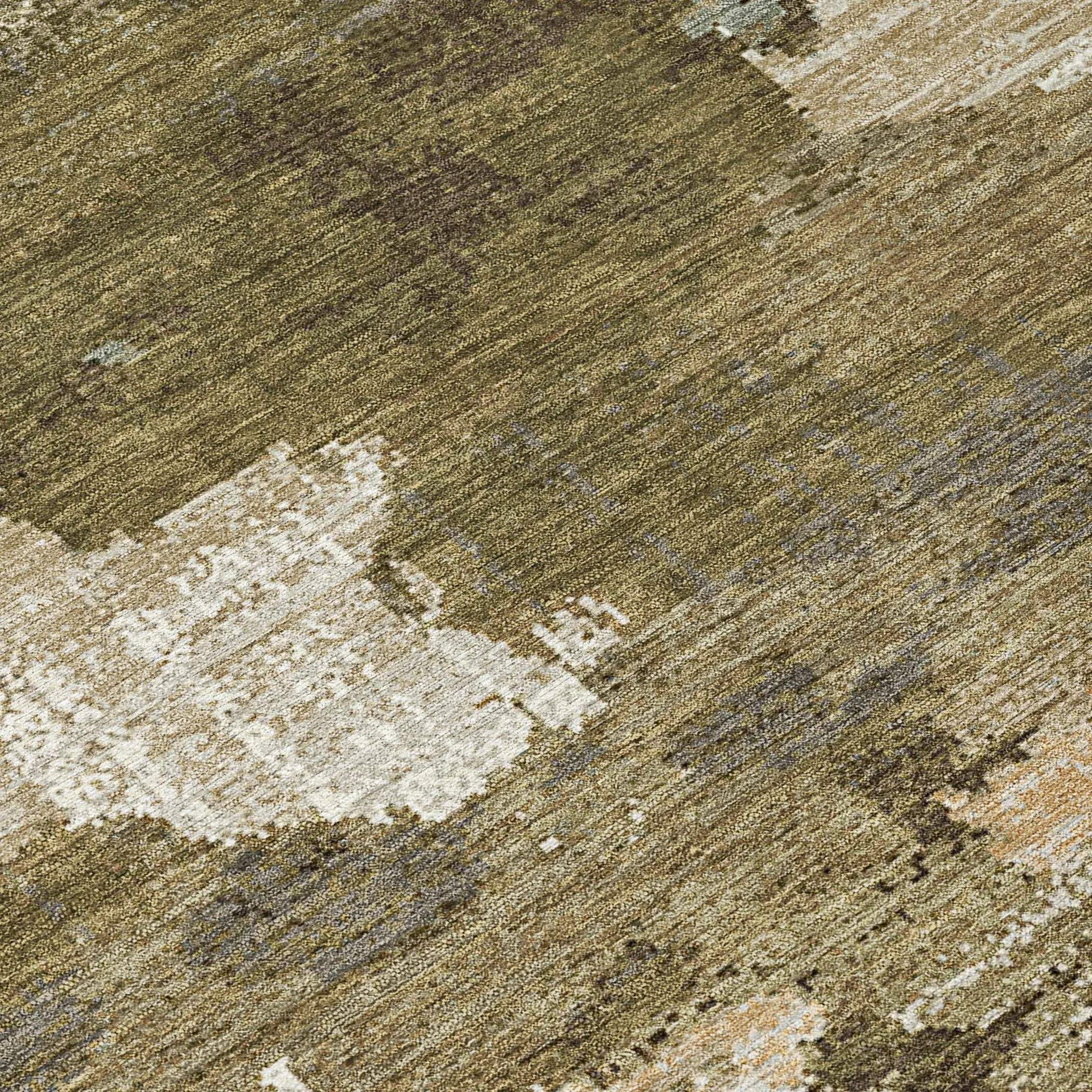 5' X 8' Khaki And Beige Abstract Washable Indoor Outdoor Area Rug Homeroots Outdoor