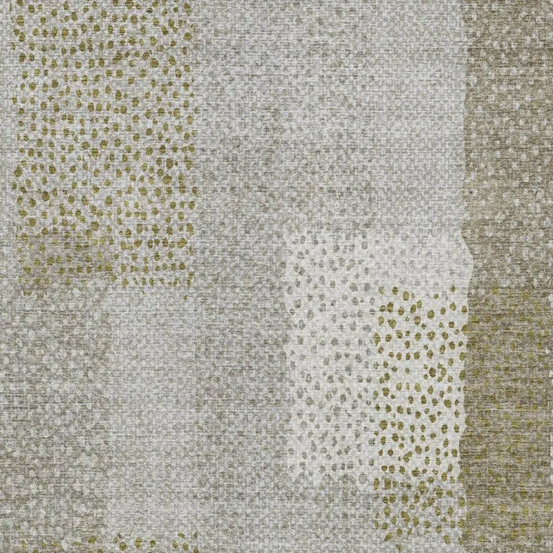 5' X 8' Khaki And Brown Abstract Washable Indoor Outdoor Area Rug Homeroots Outdoor